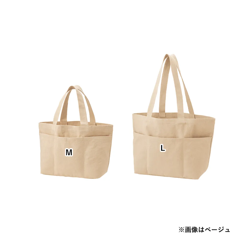 ライトウォッシュキャンバスツールトート(L)