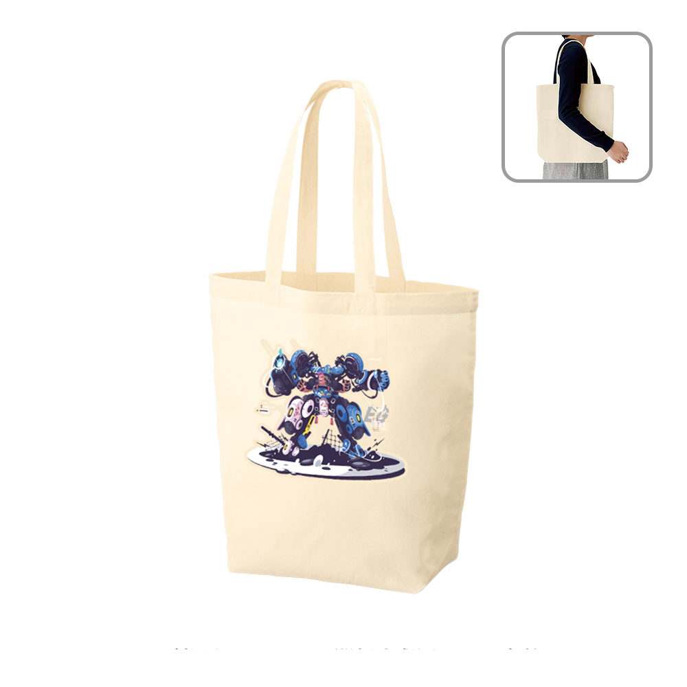 オーガニック厚手コットンバッグ(M)ナチュラル