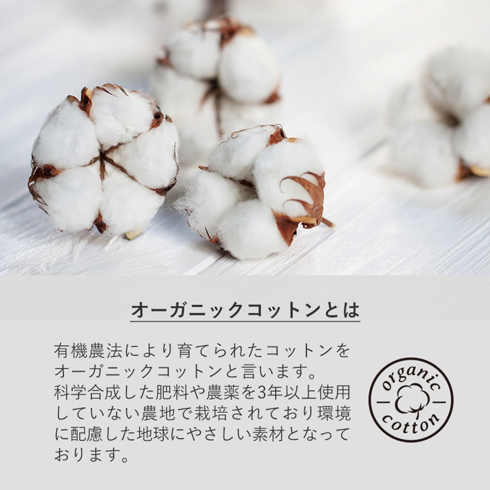 オーガニック厚手コットンバッグ(M)ナチュラル