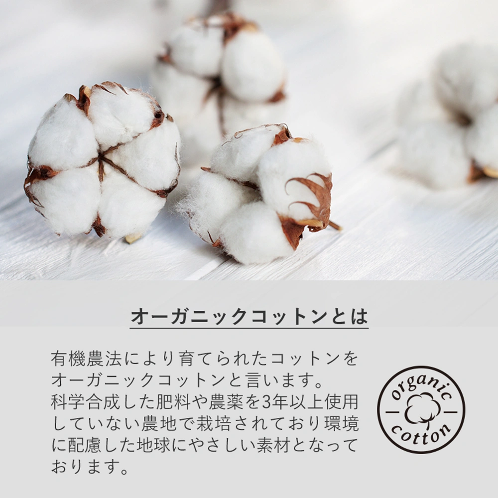 オーガニック厚手コットンバッグ(L)ナチュラル