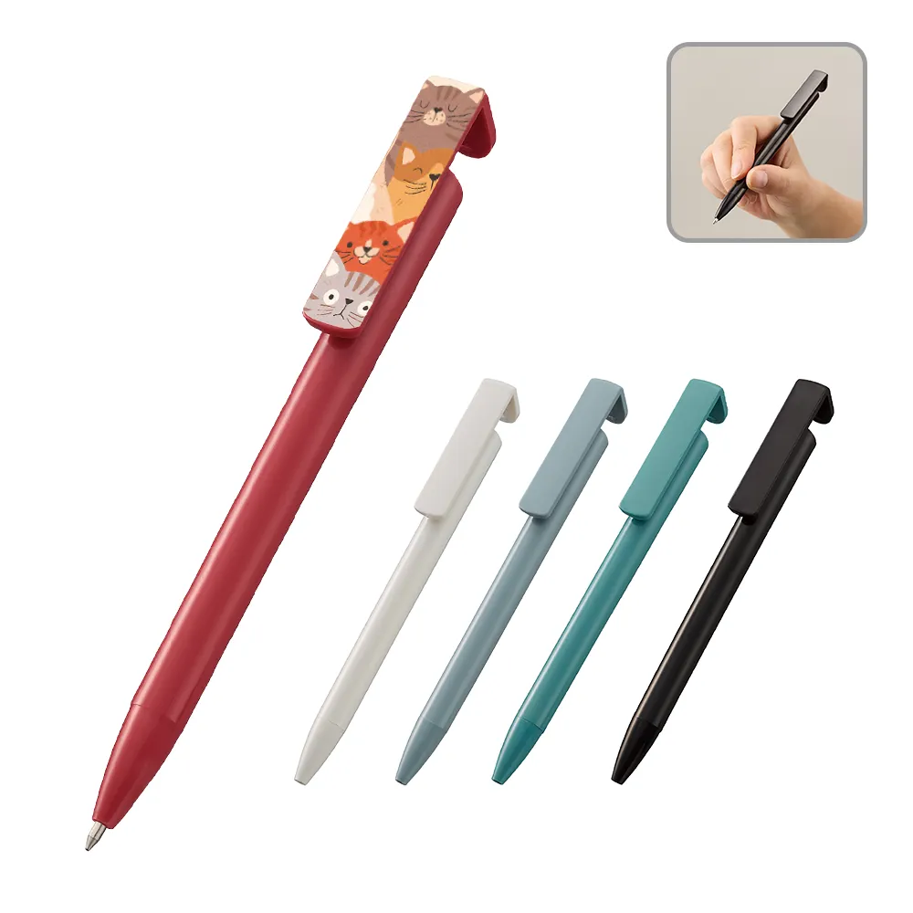 スマホスタンド付OBPボールペン(再生PET)