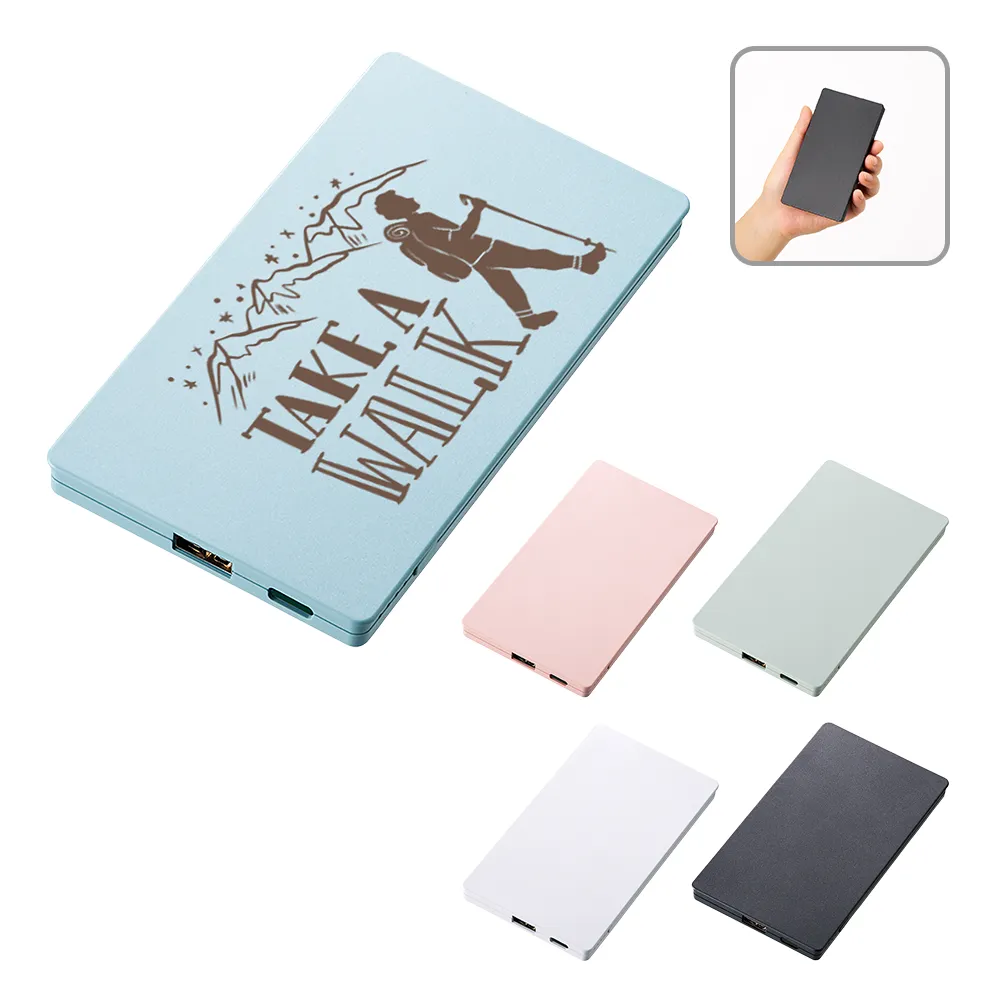 全面印刷できるモバイルチャージャー4000フラット