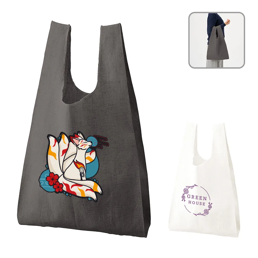 コットンリネンマルシェバッグ(M)カラー