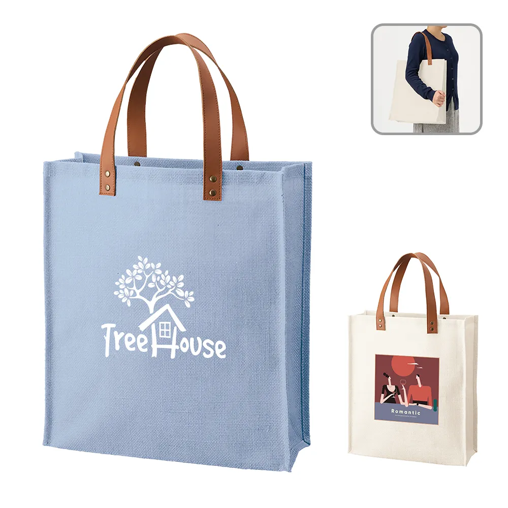 ジュートレザースタイルハンドルトート　カラー