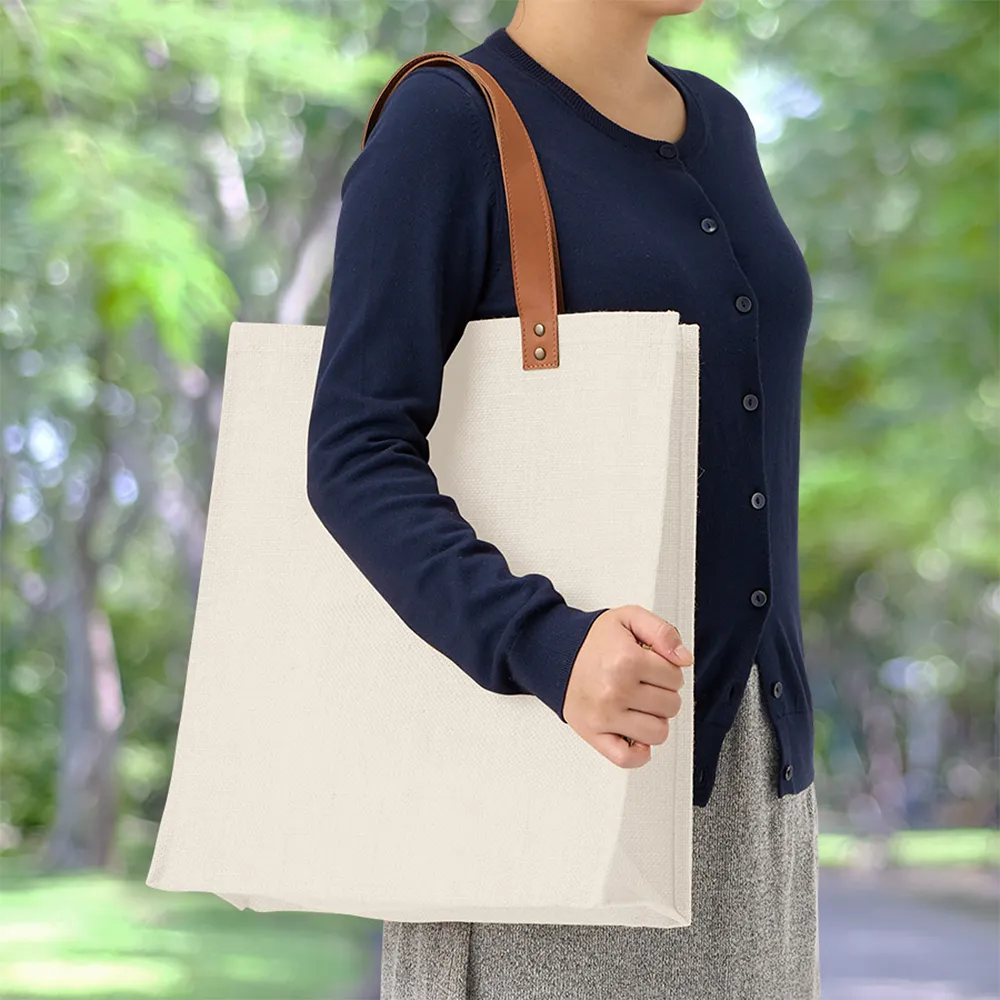 ジュートレザースタイルハンドルトート　カラー