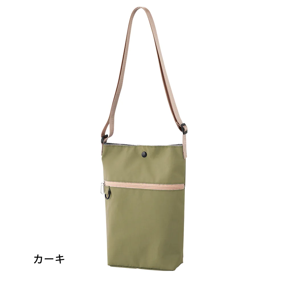 ファスナーポケット付き保冷温ショルダーバッグ(撥水加工)