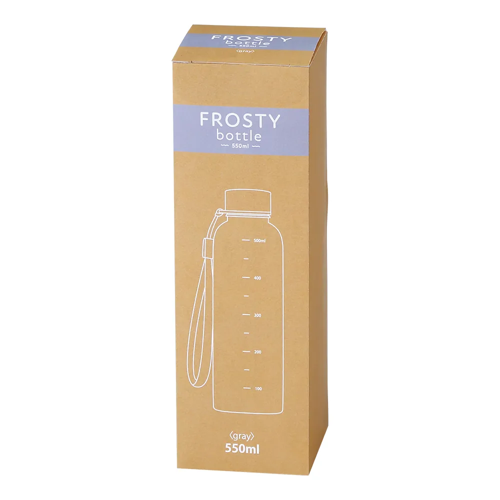 メモリ付きフロスティボトル550ml(ストラップ付き)