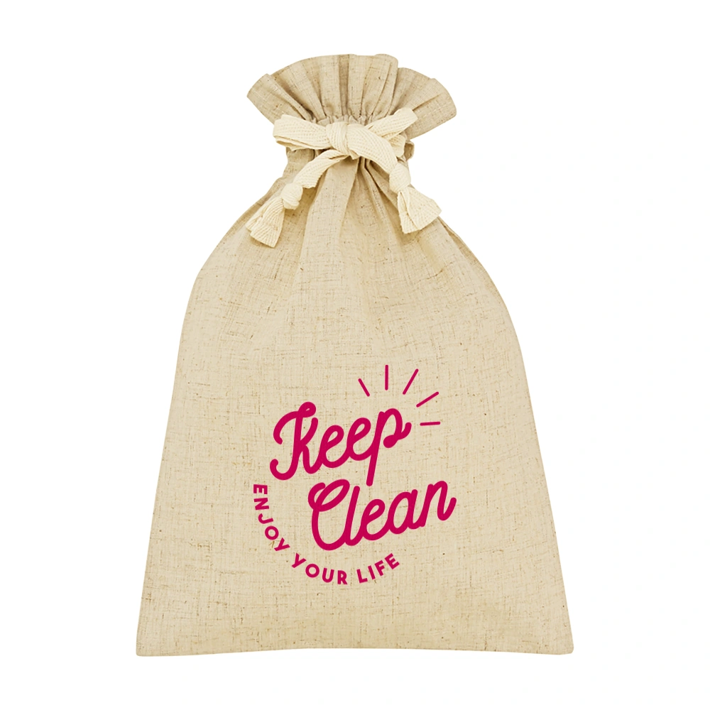 3.5オンス・コットンリネンギフト巾着(M)