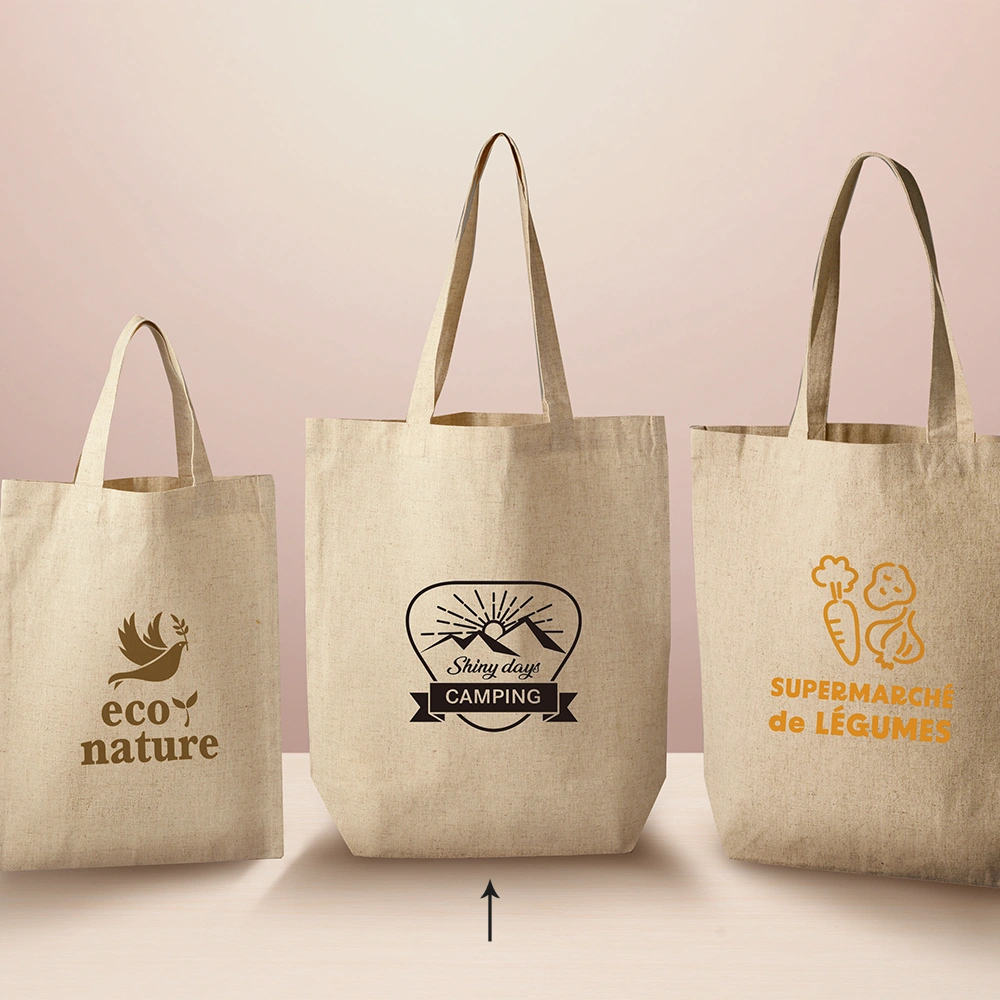 5オンス・コットンリネンビッグトート(マチ付)