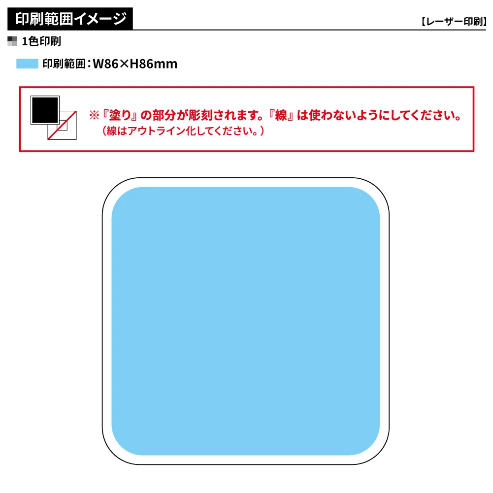 コルクコースター四角型(短納期)