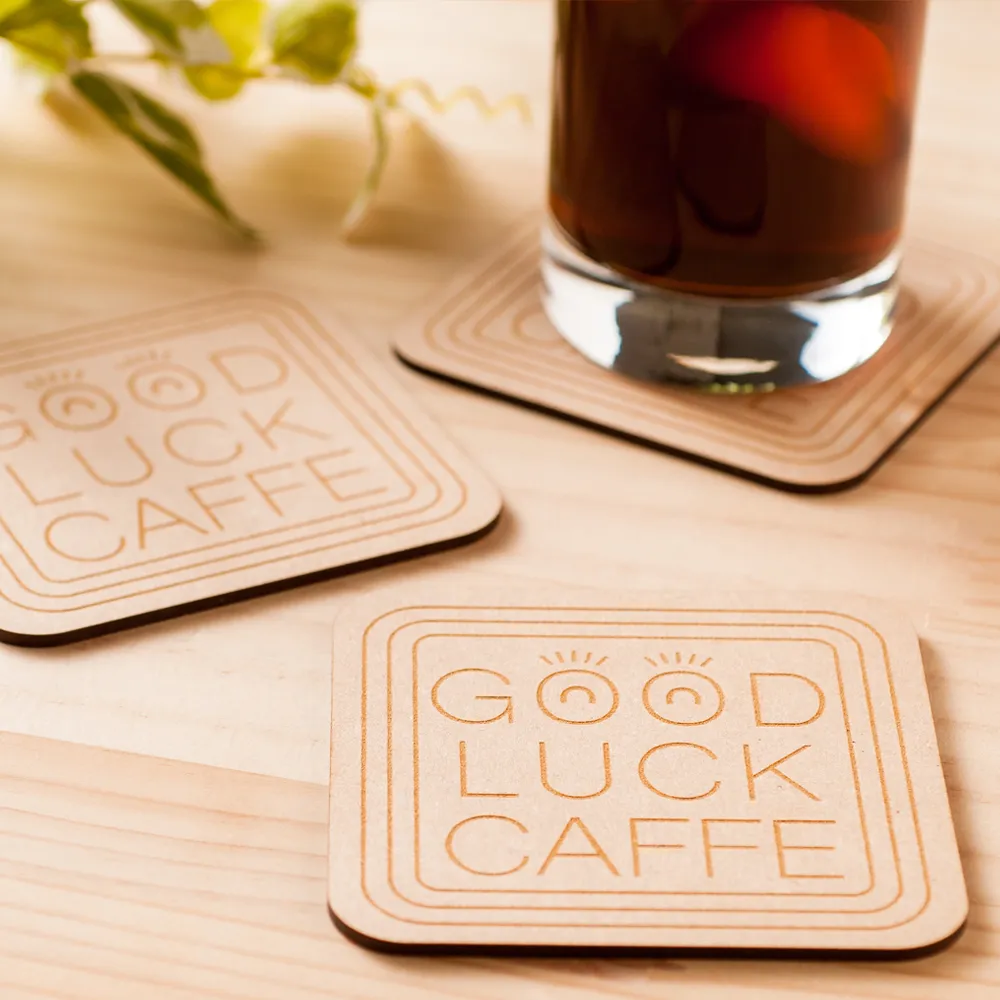 MDFコースター四角型(短納期)