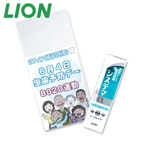 LION システマEX薬用ハミガキ メディカルクール(オリジナルチラシ)