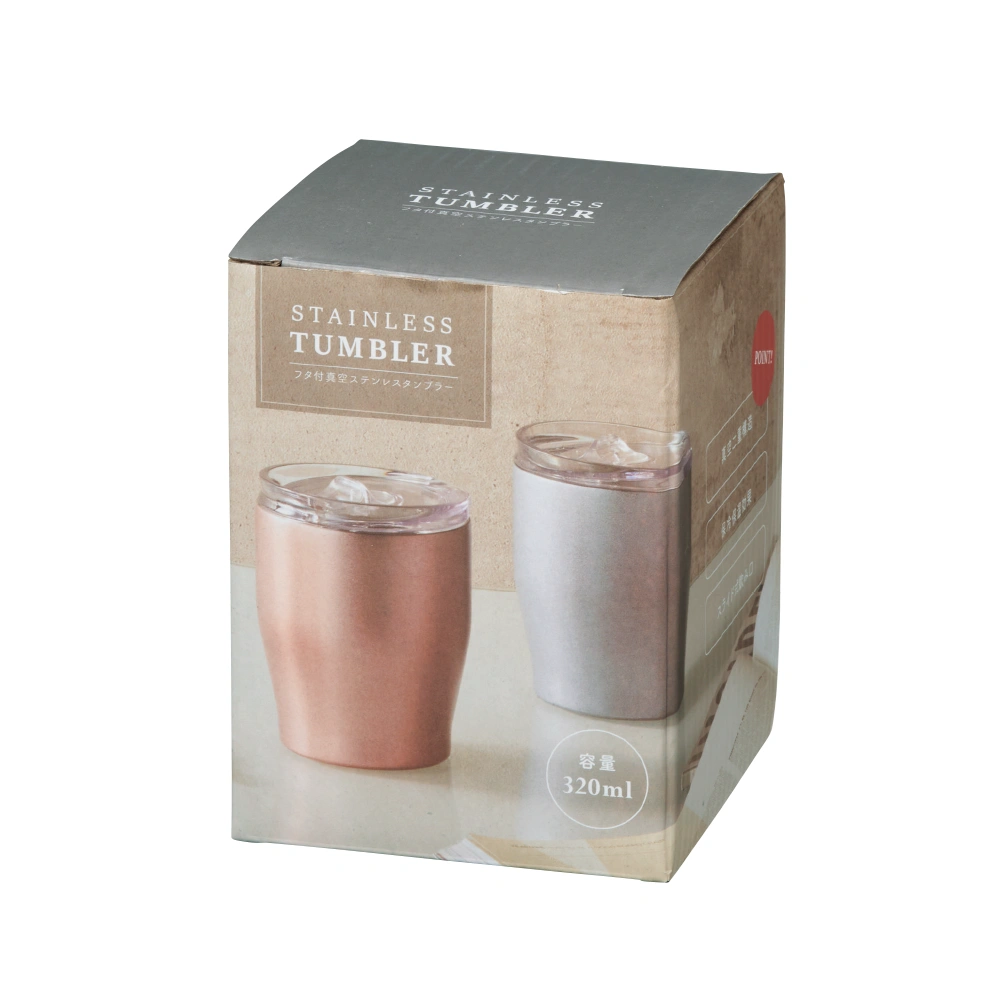 フタ付 真空ステンレスタンブラー 320ml