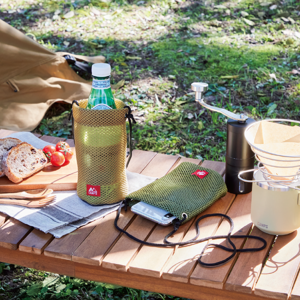 キャンプス　メッシュボトルホルダー