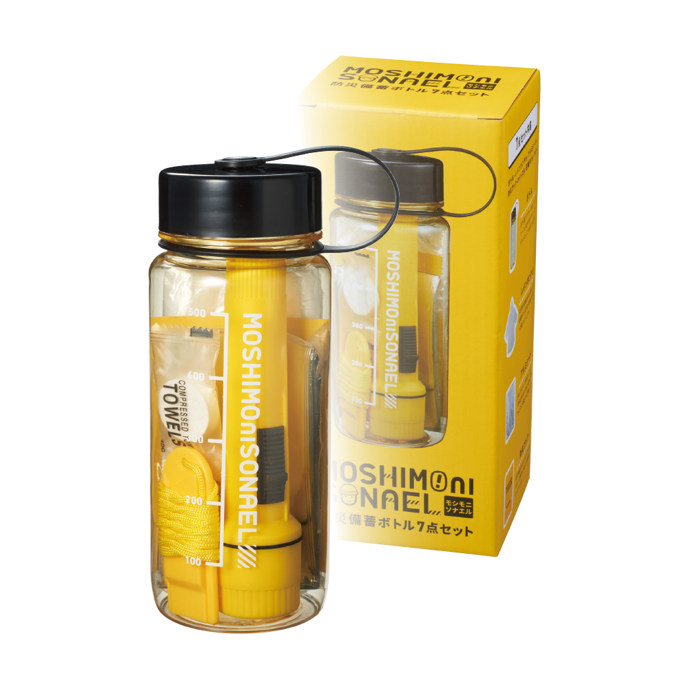 モシモニソナエル 防災備蓄ボトル7点セット(既製品)