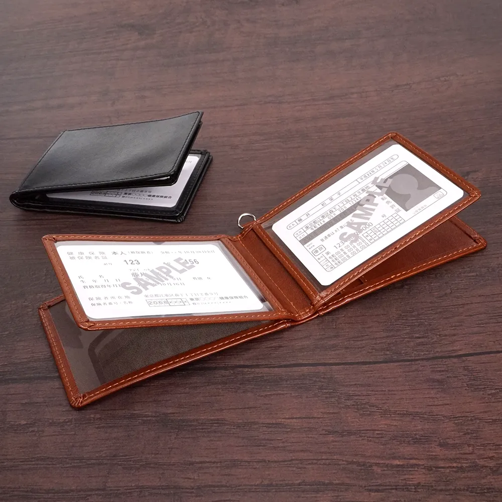 【GLOIRE】パスケース(縦型5面窓付)