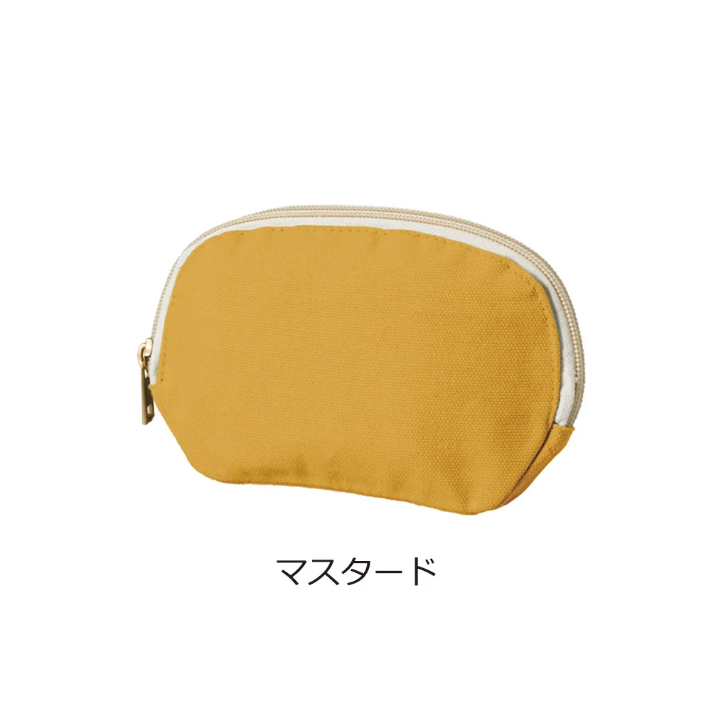 キャンバスラウンドティッシュポーチカラー