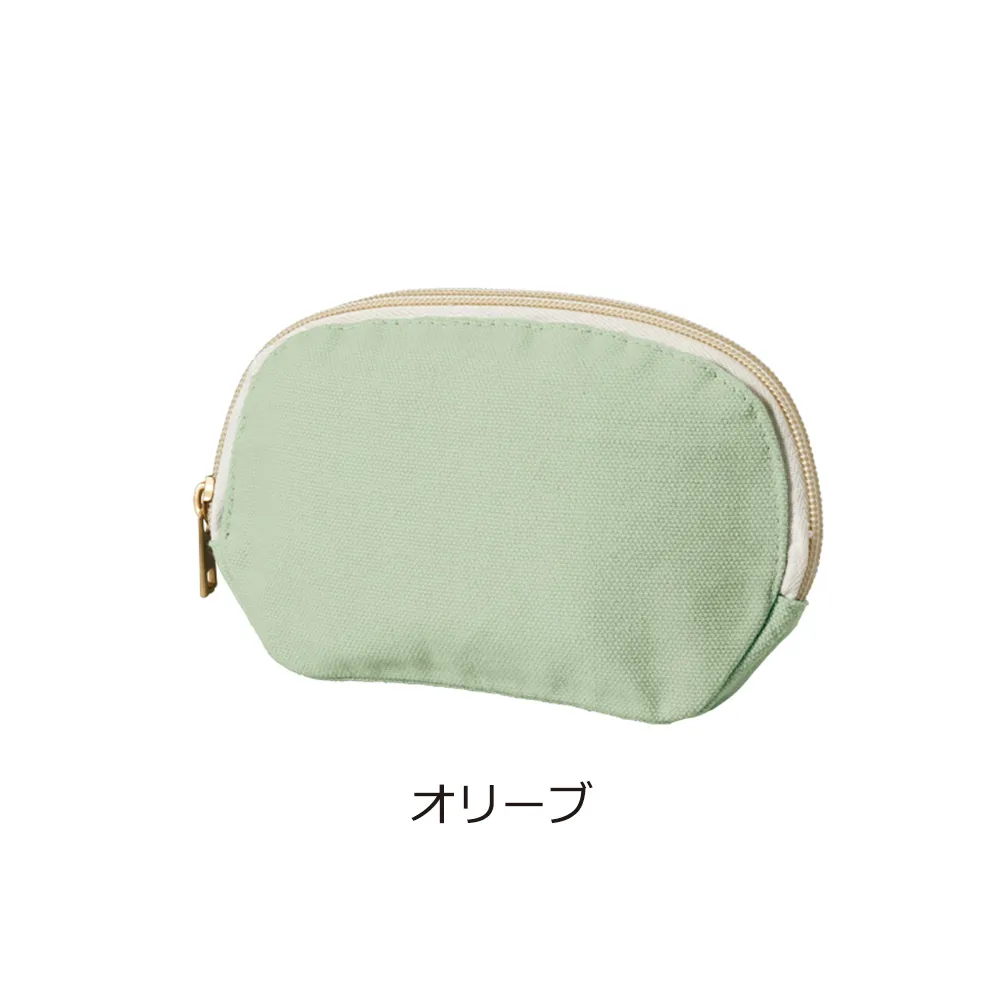 キャンバスラウンドティッシュポーチカラー