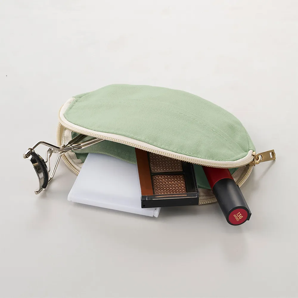 キャンバスラウンドティッシュポーチカラー