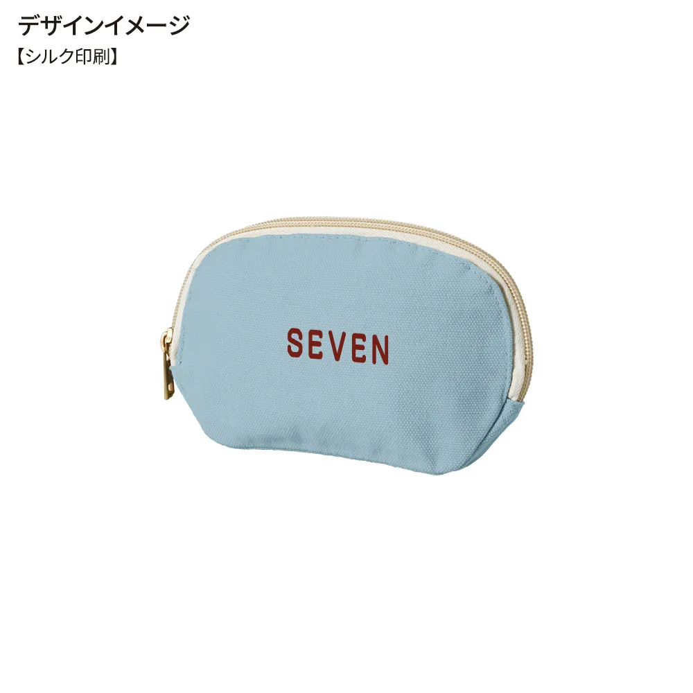 キャンバスラウンドティッシュポーチカラー