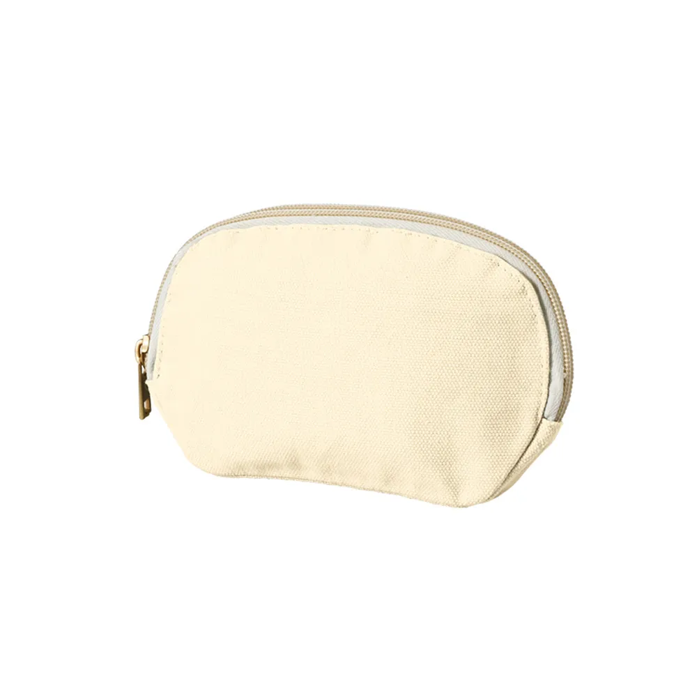 キャンバスラウンドティッシュポーチナチュラル