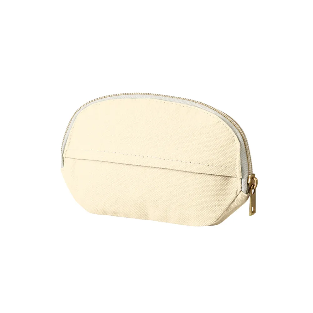 キャンバスラウンドティッシュポーチナチュラル