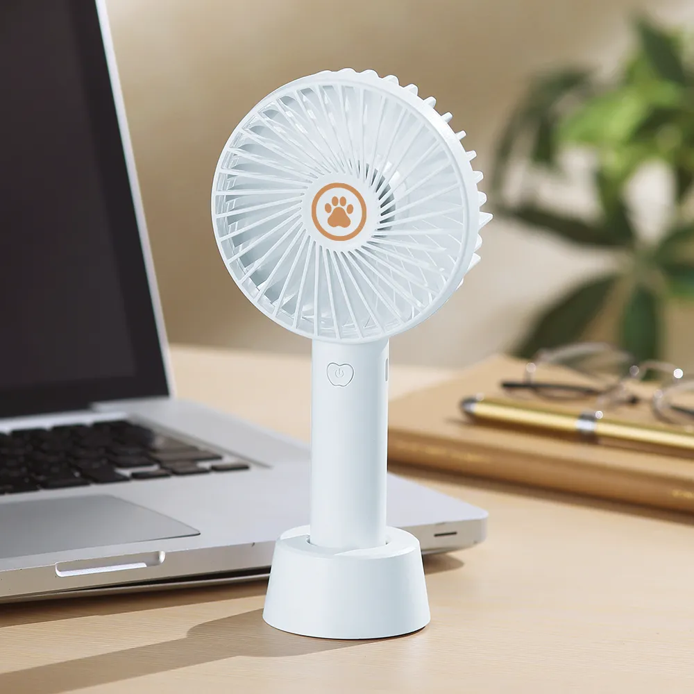 ストラップ付き2WAY充電式ハンディファン