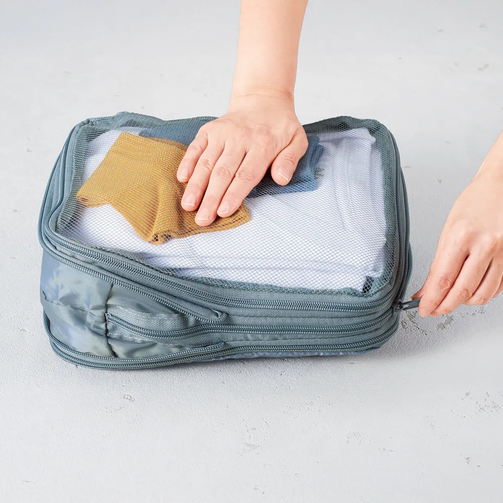 ツアライズ 両面開く！トラベル圧縮バッグ