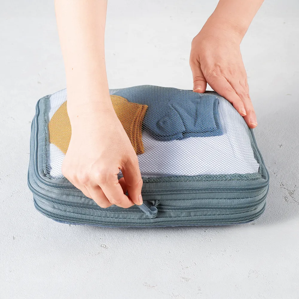 ツアライズ 両面開く！トラベル圧縮バッグ