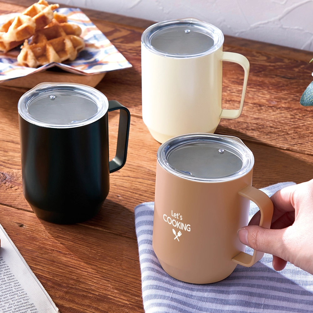 蓋付き真空ステンレスマグカップ400ml