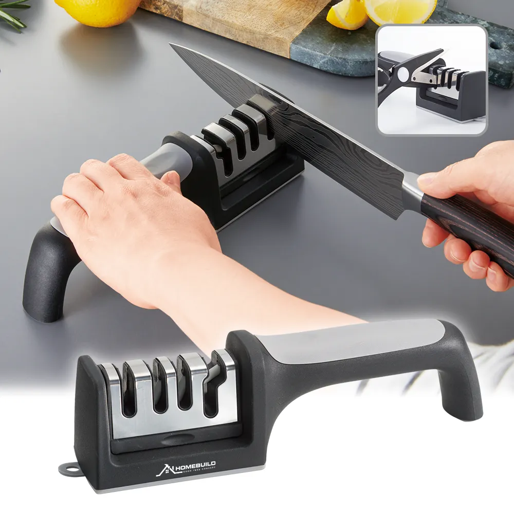 ハサミも研げる4連式シャープナー