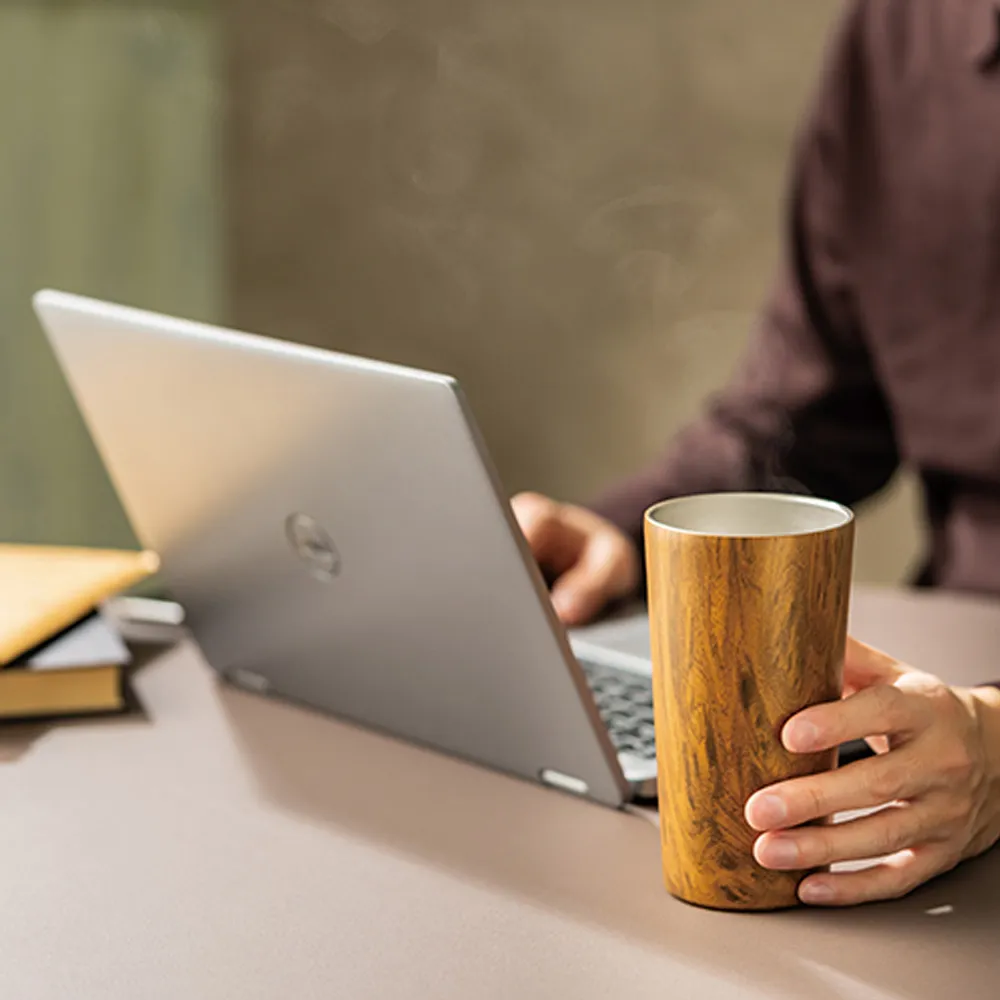 ウッド調ステンレスタンブラー 450ml