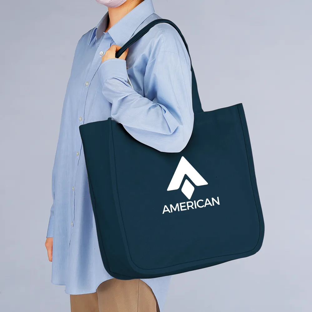 デュラウンド・リサイクルコットンパイピングトート(L)