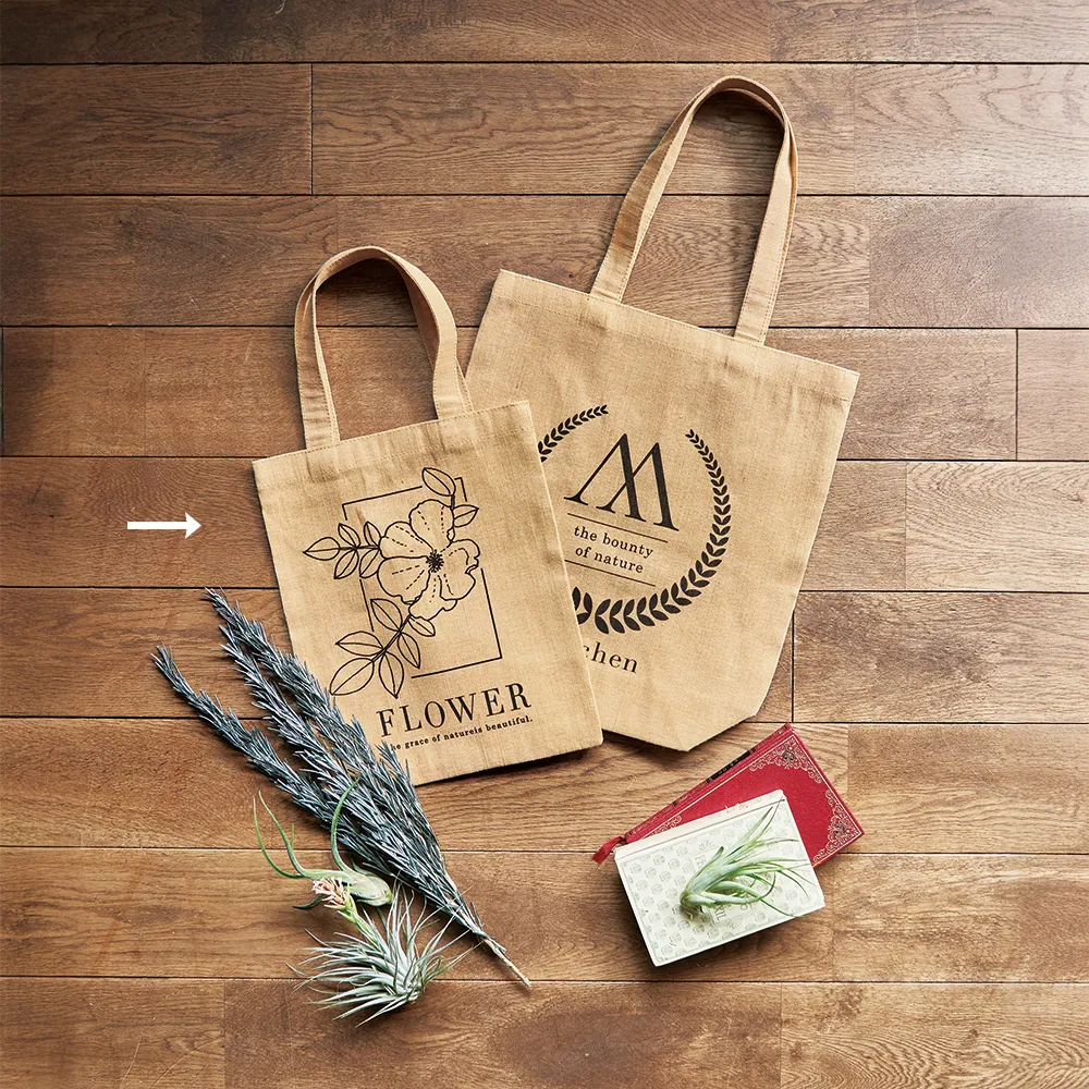 ジュート&コットンA4トート