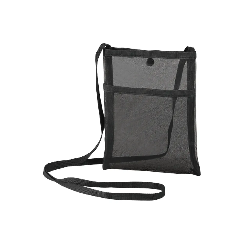 プラシャープ・フロントポケット付きメッシュサコッシュ