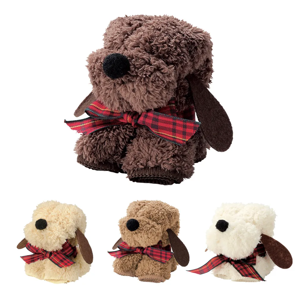 モコモコドッグ　ハンカチタオル