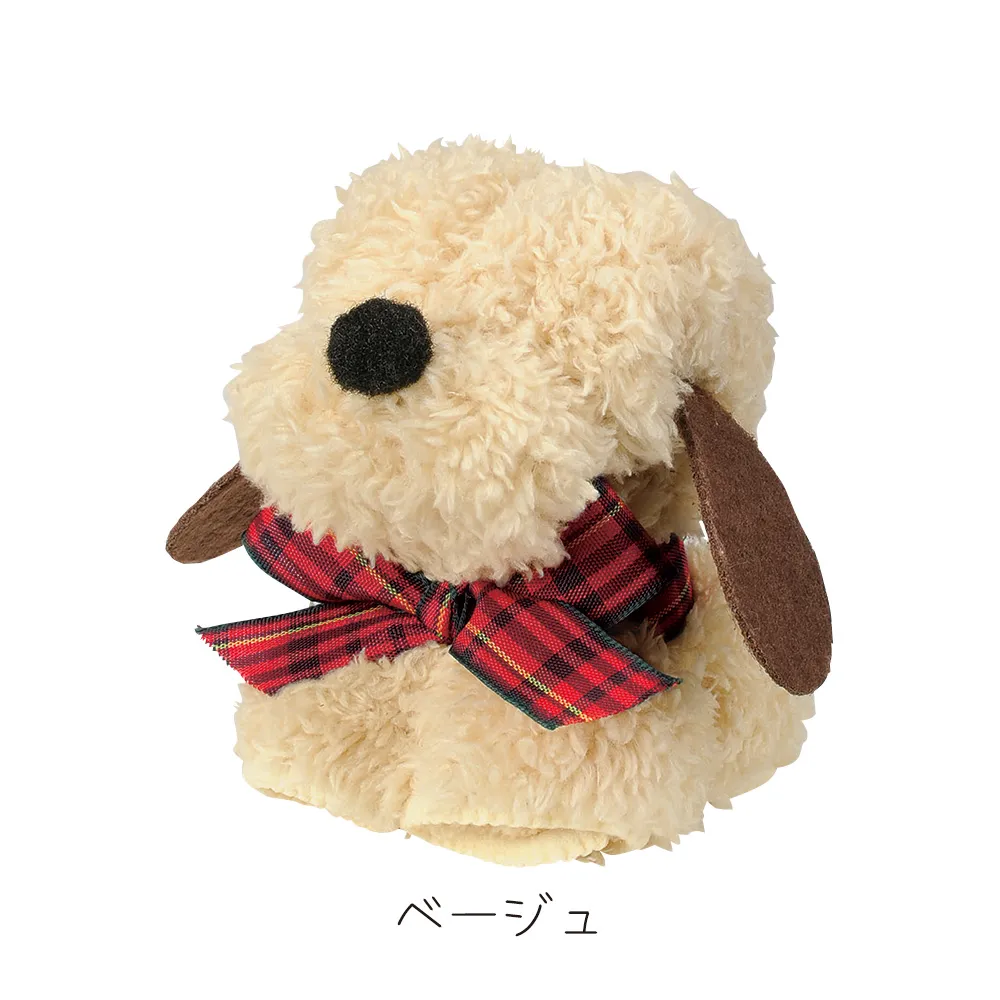 モコモコドッグ　ハンカチタオル