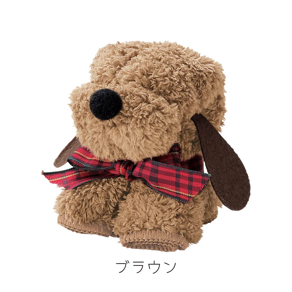 モコモコドッグ　ハンカチタオル