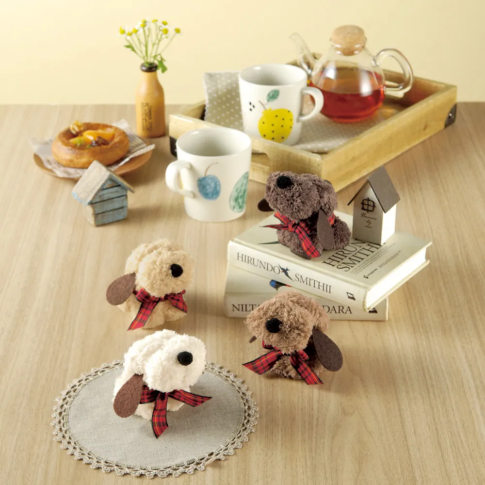 モコモコドッグ　ハンカチタオル