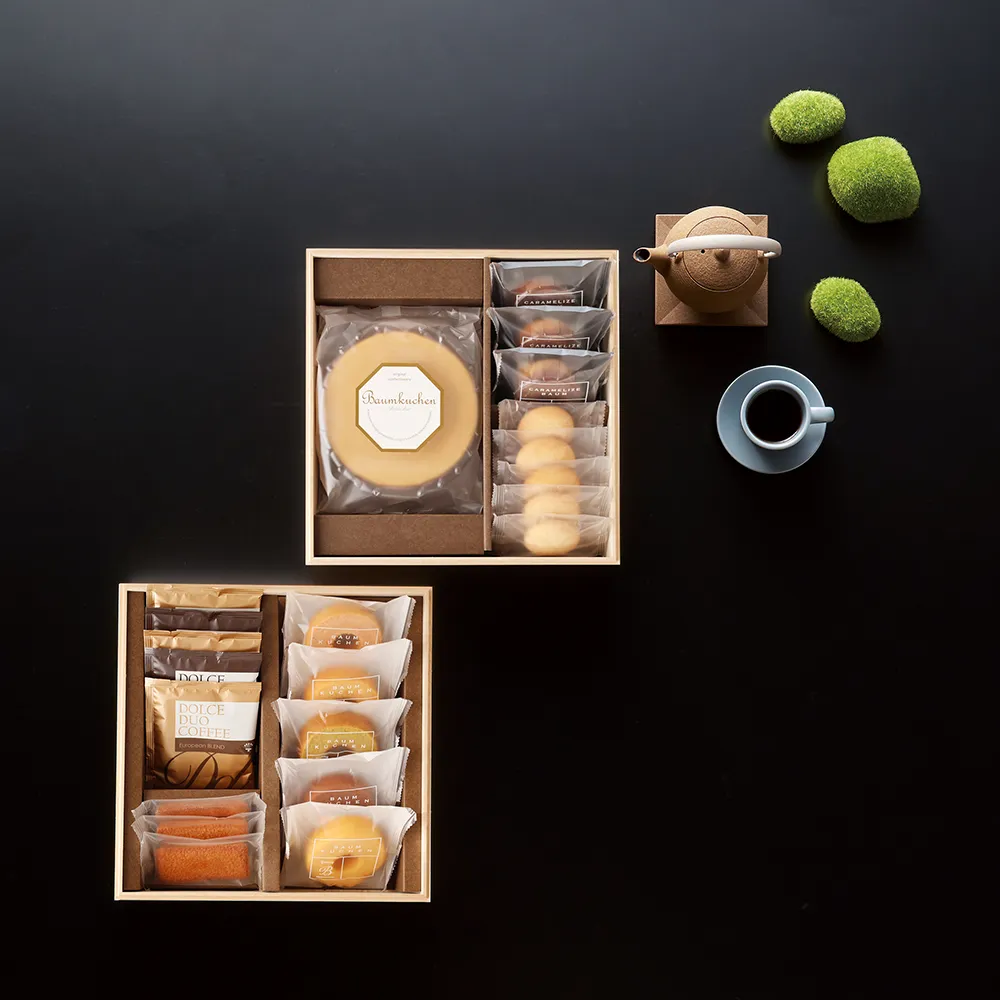 木箱入りバウムギフトセットD