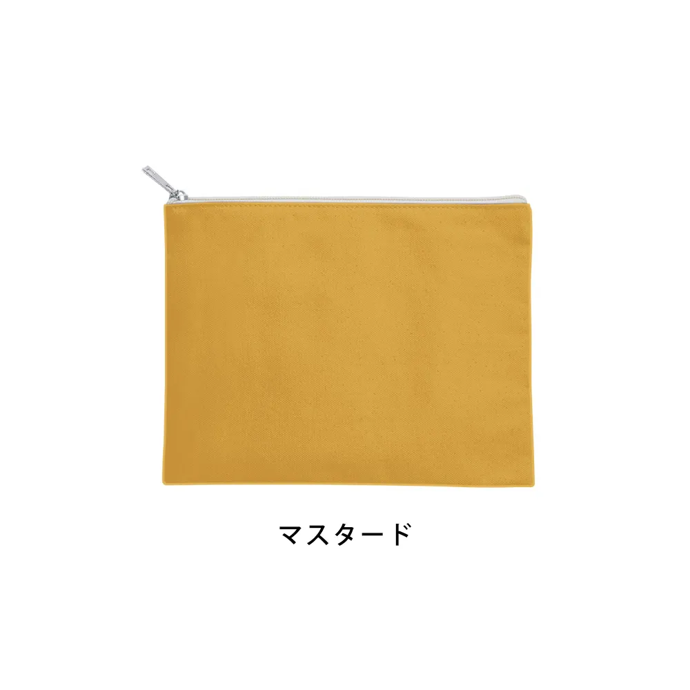 キャンバスフラットポーチ(M)