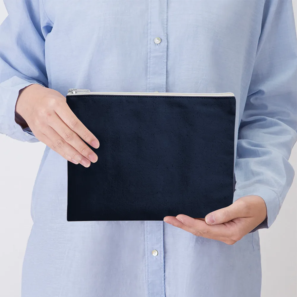 キャンバスフラットポーチ(M)