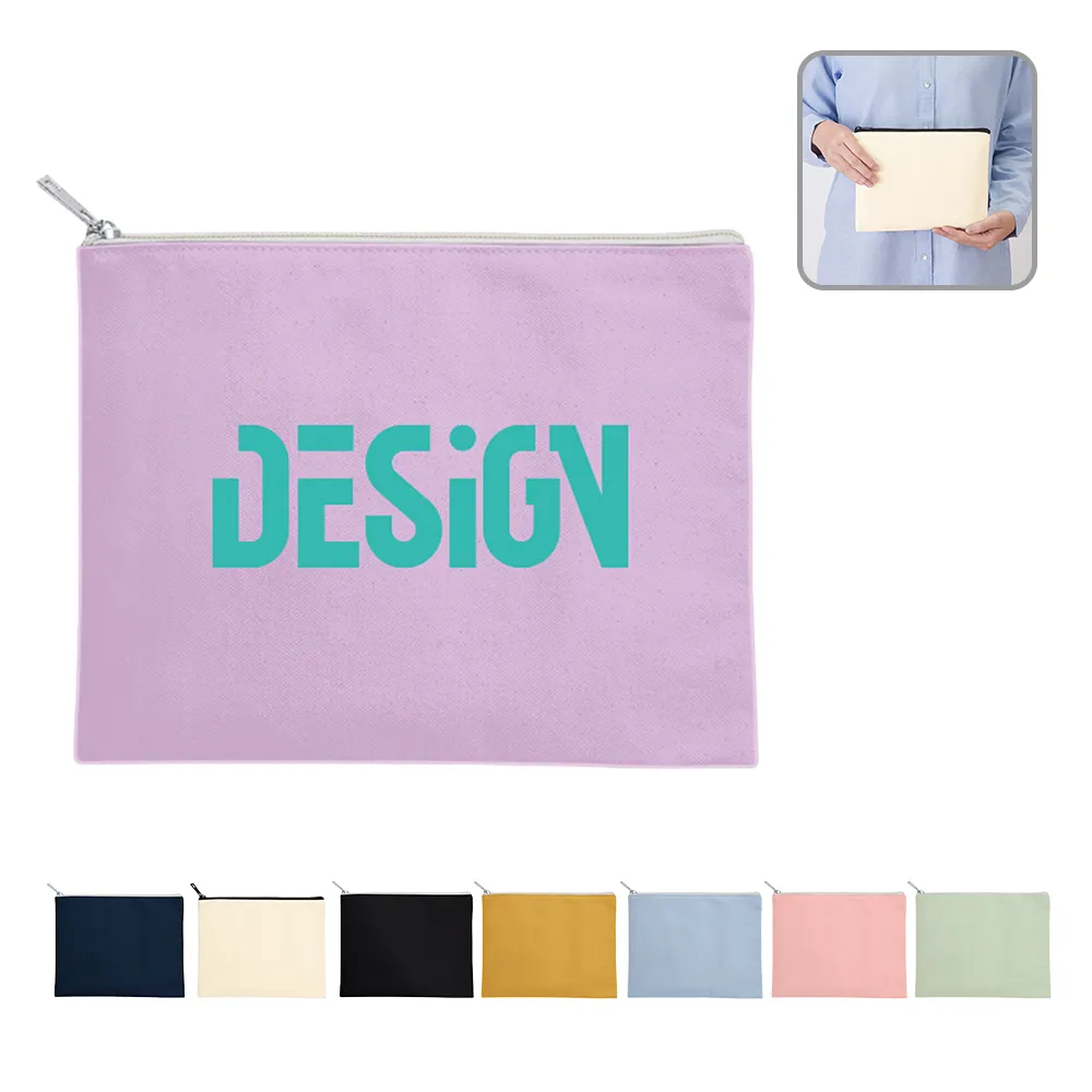 キャンバスフラットポーチ(M)