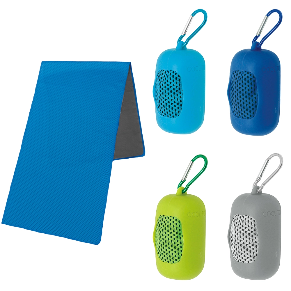 シリコンケース付きクールタオル