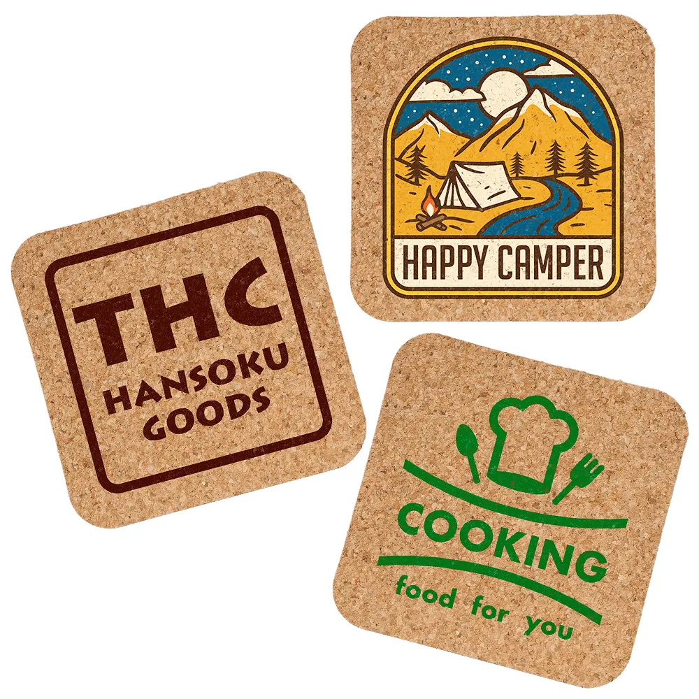 コルクコースター四角型　