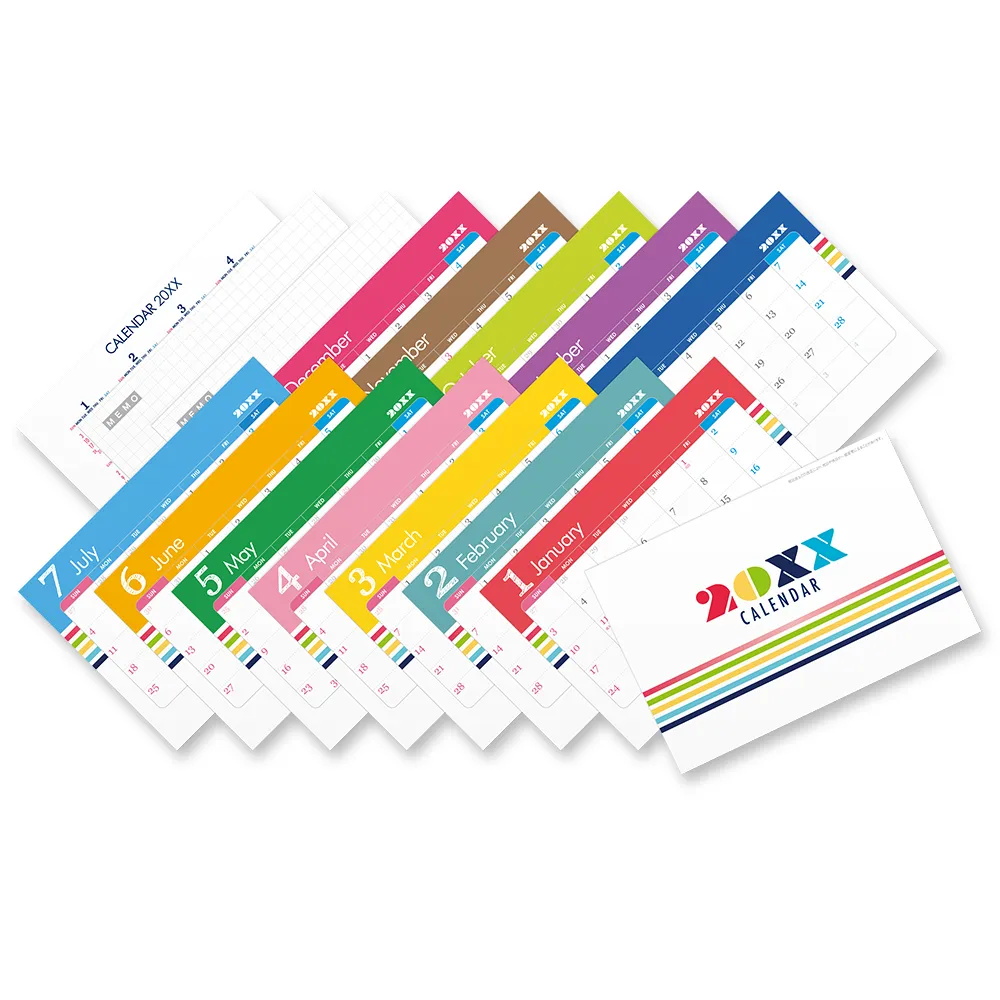 オリジナル卓上カレンダー16枚組