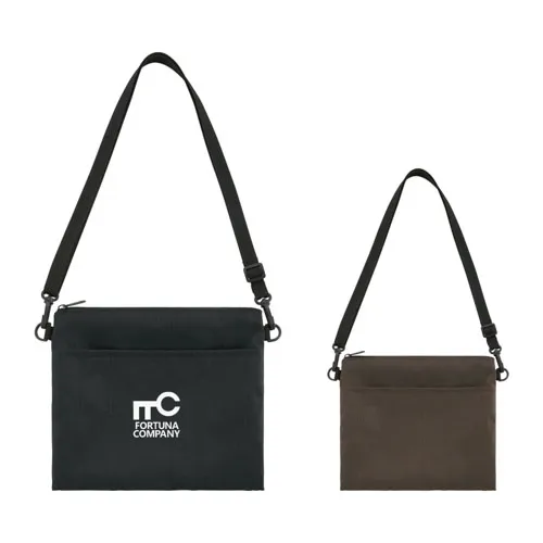 デイタフ･テントクロスポケット付きサコッシュ(撥水加工)