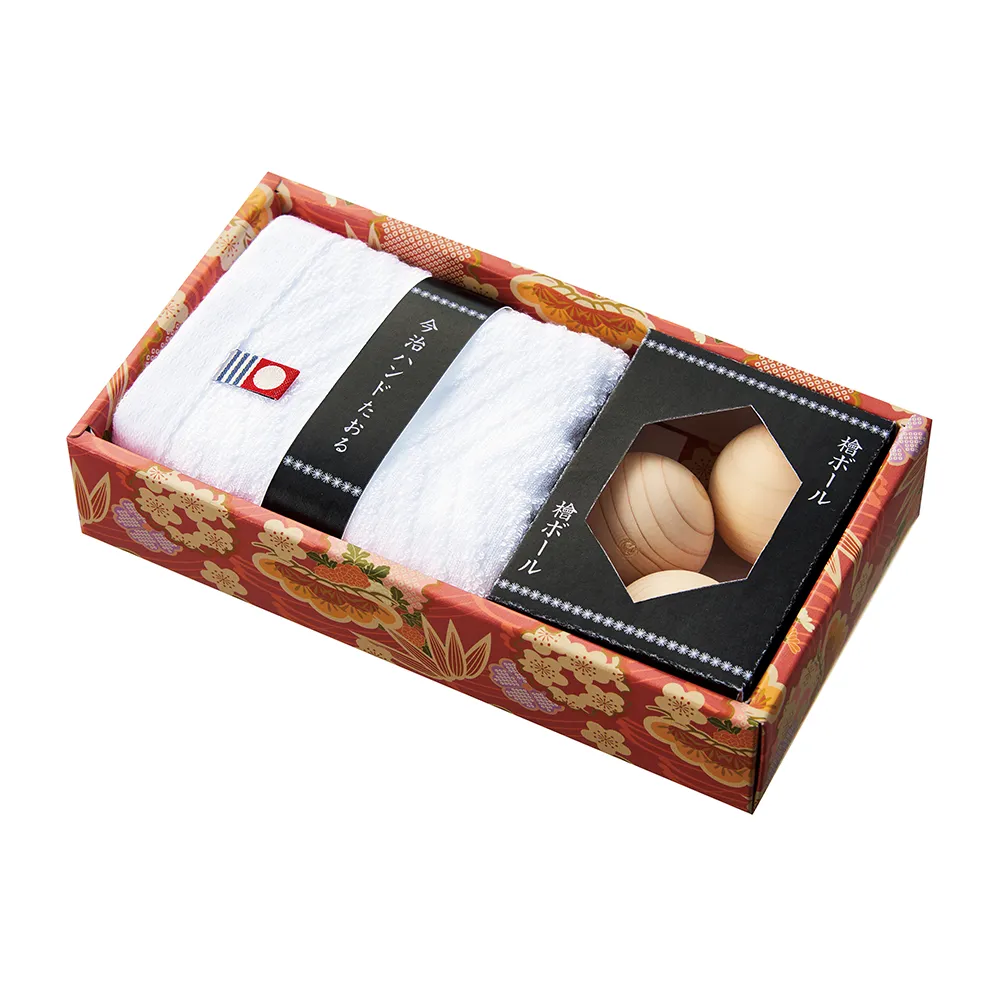 今治ハンドたおると檜ボール三個セット