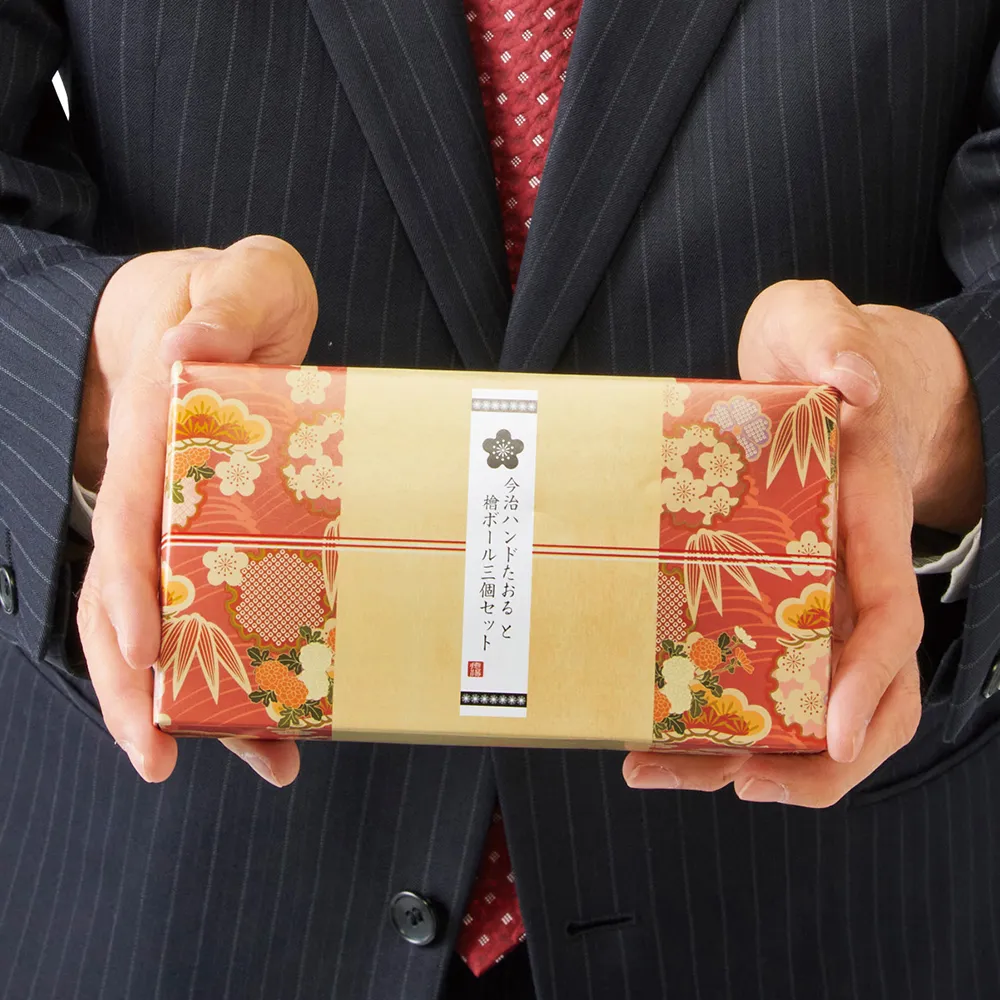 今治ハンドたおると檜ボール三個セット