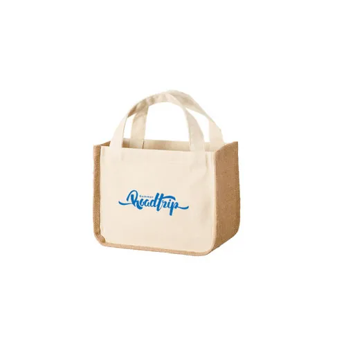 ジュート＆キャンバスコンビトート(S)ナチュラル